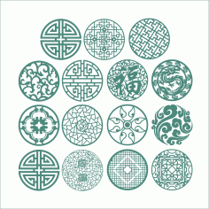 Round Ornaments Vectors CDR File