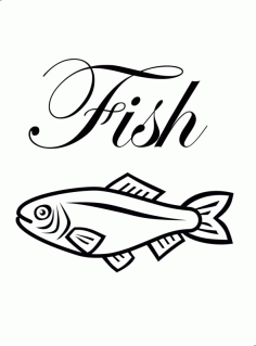 Ryba Doska Free CDR Vectors File