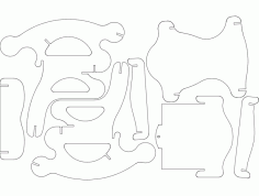Sandalye 2 (rocking Chair) Free Dxf For Cnc DXF Vectors File