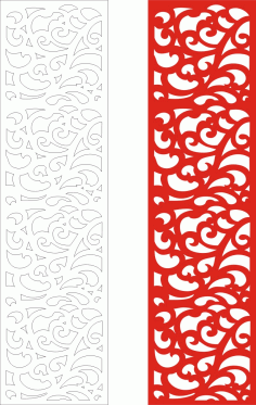 Screen Panel Set of Fancy Metal Panel Laser Cut CDR File