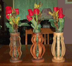 Scroll Saw Vases Template CDR Vectors File