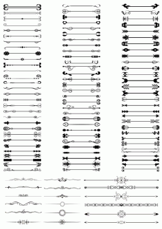 Seamless Doodle Borders Free CDR Vectors File