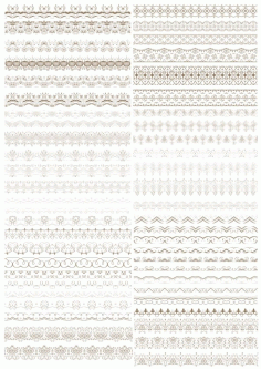 Seamless Floral Border Vectors Free CDR Vectors File