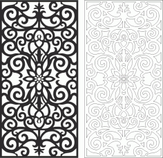 Seamless Pattern Floral Elements Free Vector CDR File