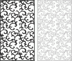 Seamless Screen Swirl Pattern CDR File