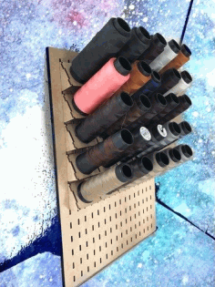 Sewing Thread Spool Holder Stand Laser Cut Free CDR File