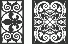 Shadow Grill Screen Panel DXF File