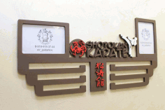 Shotokan Karate Medal Display Hanger Free CDR File