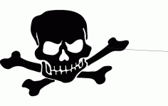 Silhouette of Skull DXF File
