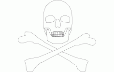 Silhouette Skull DXF File