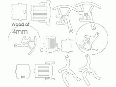 Silla Y Mecedora Free Dxf File For Cnc DXF Vectors File