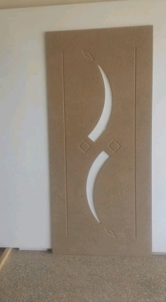 Simple Design Door Design CNC Laser Cut DXF File