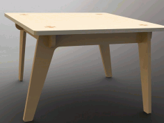 Simple Table Laser Cut DXF File