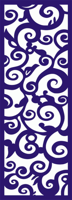 Single Foral Frame Laser Cut CDR File