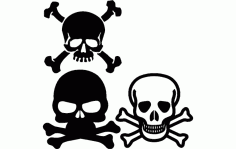 Skull and Crossbone DXF File