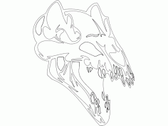 Skull Template 01 DXF File