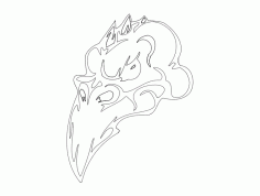 Skull Template 02 DXF File