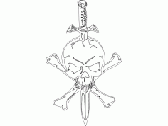 Skull Template 04 DXF File