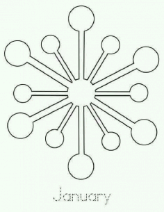 Snowflake Outline DXF File