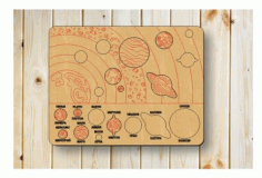 Solar System Puzzle For Kids CDR File