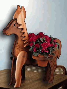 Sorrel Flower Vase, Animal Flower Vase Vector File