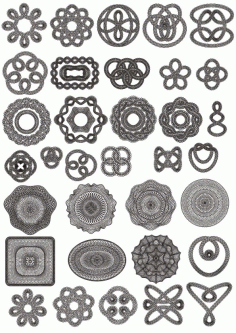 Spiral Dotted Mandala CDR File