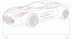 Sport Car Led Illusion Free Vector CDR File