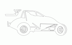 Sprint Car Image DXF File