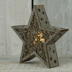 Star Light Lamp Laser Cut CDR File