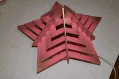 Star Night Multilayer 3D Puzzle CDR Vectors File