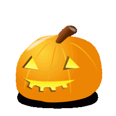 Sticker Of Halloween Pumpkin Vector SVG File