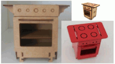 Stove Laser Cut BBQ Grill Laser Cut CDR File