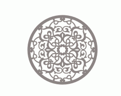 Stylized Mandala Ornament DXF File