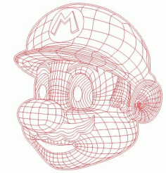Super Mario Led Illusion Free Vector File CDR File