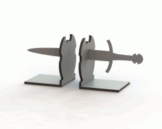 Sword Book Support Laser Cut DXF File