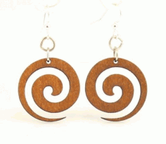 Swril Free laser cut Earrings template CDR File