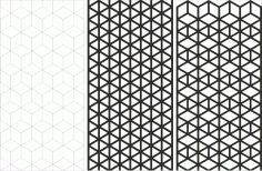 Symmetrical Monochrome Laser Cutting Grill Panel CDR File