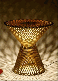 Table Lamp Laser Cut Vector CDR Vectors File