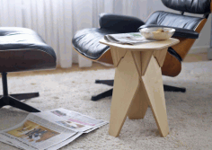 Table Stool Laser Cut Free CDR Vectors File