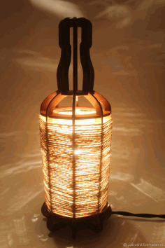 Tabletop Night Light Lantern Plywood 3mm Laser Cut DXF File