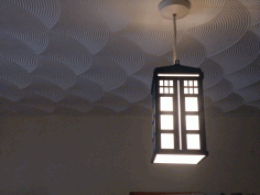 Tardis Lamp Laser Cut DXF File