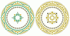 Tarelka Ornament Free DXF Vectors File