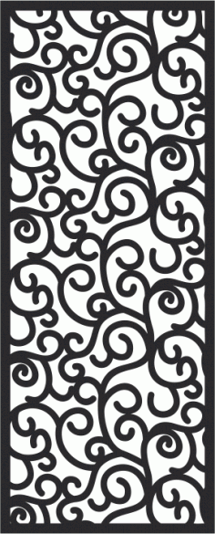 Template Metal Grill Veritcal Banner Laser Cut CDR File