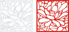Template of Block Banner Laser Cut CDR File
