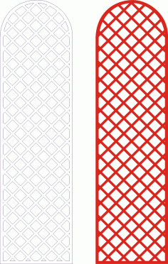Template of Up Round Seamless Panel CDR File