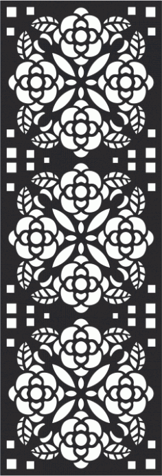 Three Shape Vertical Seamless Panel Free CDR File