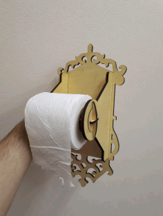 Toilet Paper Holder Laser Cut Free CDR Vectors File
