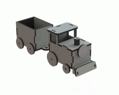 Train Laser Cut Free CDR Vectors File