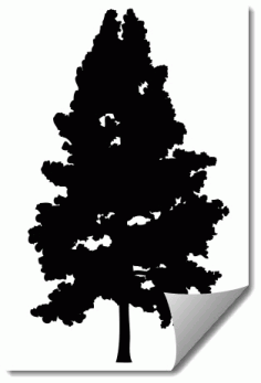 Tree 5 Silhouette DXF Vectors File
