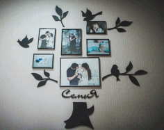 Tree Of Life Picture Frame Laser Cutting CNC Laser Cut Free CDR File